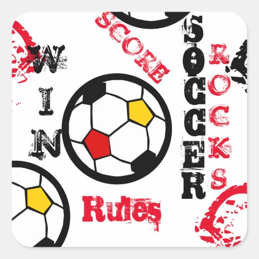 サッカー スクエアシール (正面)