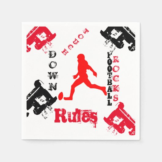 サッカー スタンダードカクテルナプキン (正面)