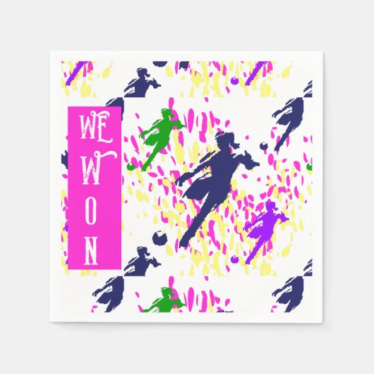 サッカー スタンダードカクテルナプキン (正面)