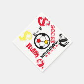 サッカー スタンダードカクテルナプキン (角)