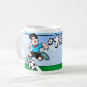 サッカー・スター コーヒーマグカップ (正面左)