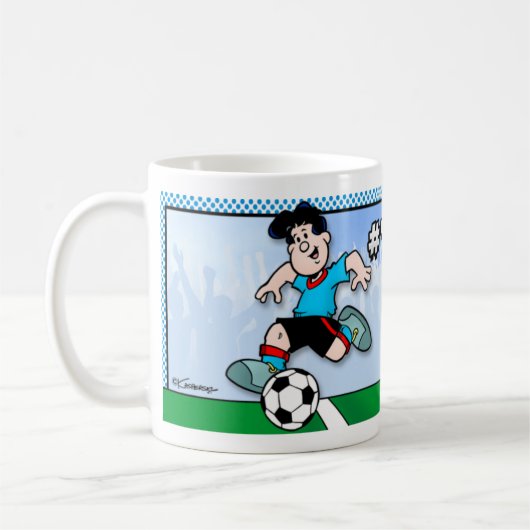サッカー・スター コーヒーマグカップ (左)