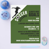 サッカー・ストライキ、サッカ広告ー・レッスン チラシ (シングル)