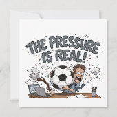 サッカー ストレス 本当のプレッシャー 招待状 (裏面)