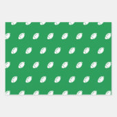 サッカー、スポーツ愛好家、サッカーファンギフトパターン ラッピングペーパーシート (正面2)