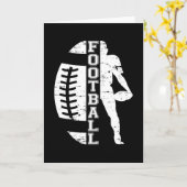 サッカー・スポーツ・ゲーム・アメリカン・チーム・おもしろいギフトアイディア カード (黄色い花)