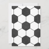 サッカー スポーツ ゲーム 誕生日パーティー招待状 招待状 (裏面)