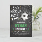 サッカー スポーツ ゲーム 誕生日パーティー 招待状 (スタンド正面)