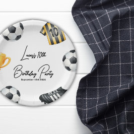 サッカー スポーツ フットボール 誕生日パーティー ペーパープレート