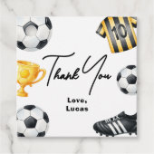 サッカー スポーツ フットボール 誕生日 お礼 フェイバータグ (正面)