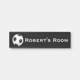 サッカー スポーツ 男子部屋 ドアサイン 名前 サインプレート