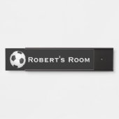 サッカー スポーツ 男子部屋 ドアサイン 名前 サインプレート (正面)