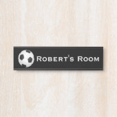 サッカー スポーツ 男子部屋 ドアサイン 名前 サインプレート (正面)