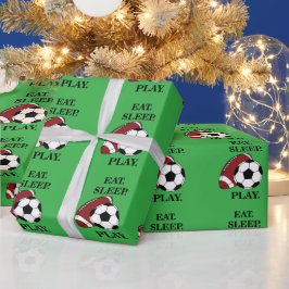 サッカー スポーツ 誕生日 ラッピングペーパー