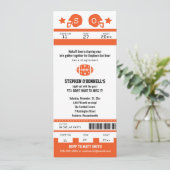 サッカー チケット バチェラー パーティー 招待状 (スタンド正面)