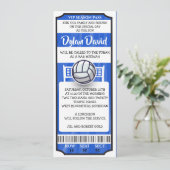 サッカー チケット バー バツ ミッツヴァ ご招待 招待状 (スタンド正面)