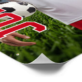 サッカー チーム シニア ナイト フォト カスタム スポーツ ポスター (角)