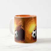 サッカー ツートーンマグカップ (正面左)