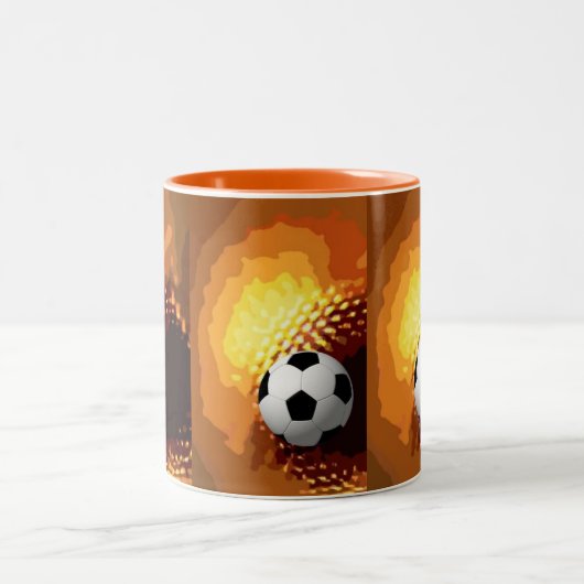 サッカー ツートーンマグカップ (中央)