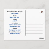 サッカー テーマ 男の子 ポストカード 誕生日 招待状 HAMbyWG (裏面)