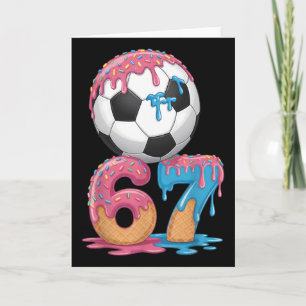 サッカー ドリップ ナンバー 67 ボーイズ サッカー プレーヤー 67 _1 カード