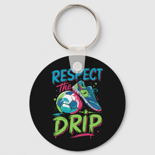 サッカー ドリップ 溶ける アイスクリーム リスペクト ザ ドリップ ボーイ キーホルダー