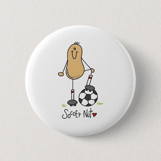 サッカー・ナット 缶バッジ (正面)