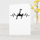 サッカー ハートビート サッカー チーム スポーツ サッカー ギフト カード (黄色い花)