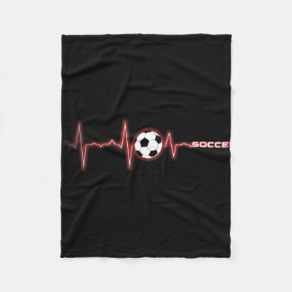 サッカー ハートビート Tシャツ - サッカーLl ハートビート フリースブランケット