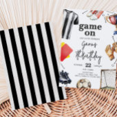 サッカー バースデー ゲームオン！ 招待状