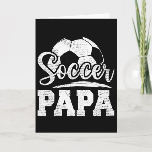 サッカー パパ サッカー選手 試合日 父の日  カード (正面)