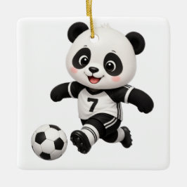 サッカー パンダ オーナメント