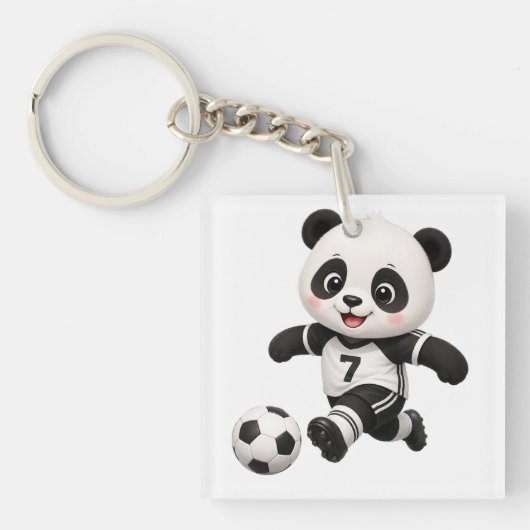 サッカー パンダ キーチェーン (正面)