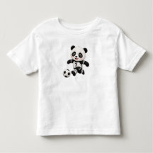 サッカー パンダ トドラーTシャツ