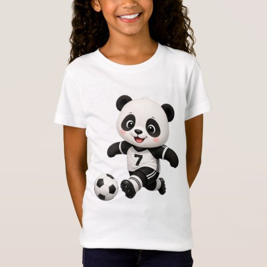 サッカー パンダ Tシャツ (正面)