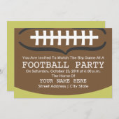 サッカー パーティーの招待状 招待状 (正面/裏面)