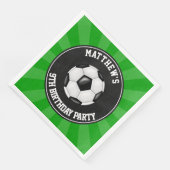サッカー パーティー用 ペーパー ディナー ナプキン (コーナー)