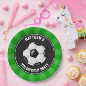 サッカー パーティー ケーキ ディナー プレート 名入れ (パーティー)
