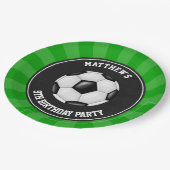 サッカー パーティー ケーキ ディナー プレート 名入れ (アングル)