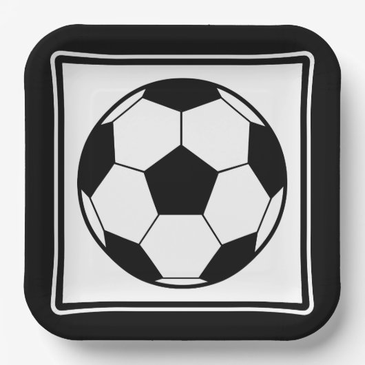 サッカー パーティー ペーパープレート (正面)
