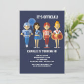 サッカー パーティー 招待状 (スタンド正面)