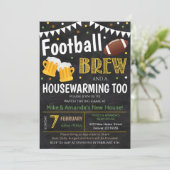 サッカー・ビール引っ越し祝いパーティーパーティの招待状 招待状 (スタンド正面)