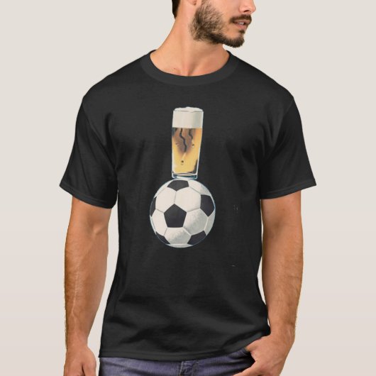 サッカー + ビール Tシャツ (正面)