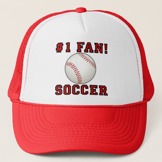 サッカー ファン ジョークなし 野球帽 (正面)