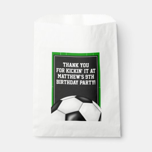 サッカー ファン プレゼント 袋 (正面)