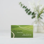 サッカー、フットボールのコーチまたはプレーヤーの芝生カード 名刺 (スタンド正面)