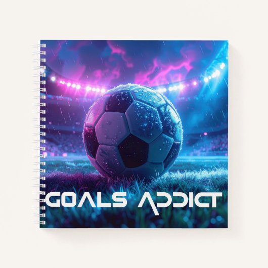 サッカー - フットボール - ゴール ノートブック (正面)