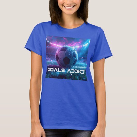 サッカー - フットボール - ゴール Tシャツ (正面)