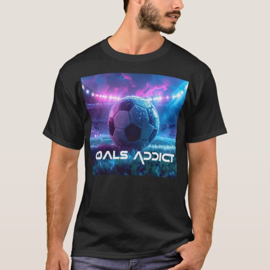 サッカー - フットボール - ゴール Tシャツ (正面)