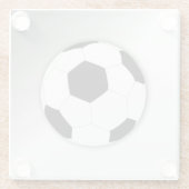 サッカー フットボール スポーツ ガラスコースター (裏面)